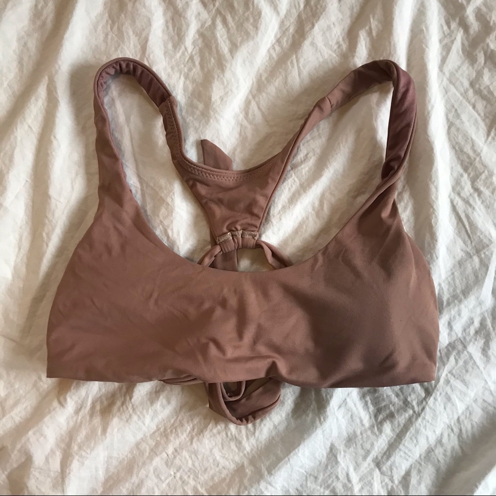 O’Neill scoop neck bikini top rose pink XS